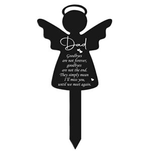 memorial grave markers memorial angel stake sympathy grave plaque stake cemetery garden stake memorial acrylic grave stake waterproof garden grave decorations for cemetery outdoors yard remembrance