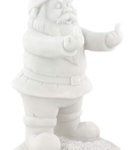 Gnometastic Gnude Gnomes - Unpainted Double Bird Garden Gnome Statue, 8.5" Inches/DIY Paint Your Own Gnome