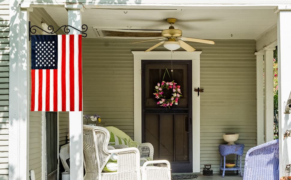 American Flag Garden Flag 12.5 x 18 Inch USA Garden Flag 4th of July flags American Flag Embroidered Stars and Sewn Stripes