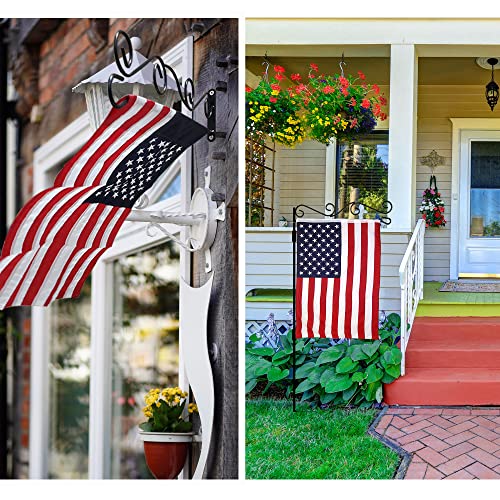 American Flag Garden Flag 12.5 x 18 Inch USA Garden Flag 4th of July flags American Flag Embroidered Stars and Sewn Stripes