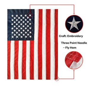 American Flag Garden Flag 12.5 x 18 Inch USA Garden Flag 4th of July flags American Flag Embroidered Stars and Sewn Stripes