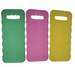 smart value set of 3 foam kneeling pads perfect for long gardening hours (3 kneeling pads assorted colors)