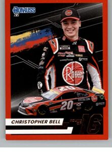 2022 donruss round of 16 retail #13 christopher bell official nascar racing card in raw (nm or better) condition