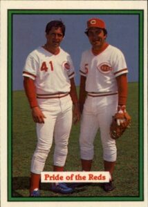 1982 donruss baseball card #628 johnny bench
