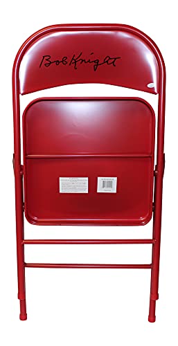 Bobby Knight Autographed/Signed Indiana Red Folding Chair JSA