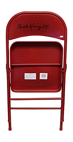 Bobby Knight Autographed/Signed Indiana Red Folding Chair JSA