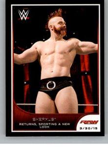 2016 topps wwe road to wrestlemania #14 sheamus – spears brock lesnar mid f-5 nm-mt