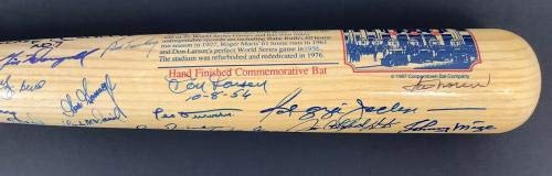 Mickey Mantle Signed Bat Baseball Yankees HOF Derek Jeter Autograph 34 Sigs JSA - Autographed MLB Bats