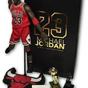 Michael Jordan Signed Autographed 1/4 Enterbay Figurine UDA Upper Deck Bulls - Autographed NBA Figurines