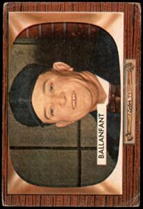 1955 bowman # 295 e.l. ballanfant umpire (baseball card) good umpire