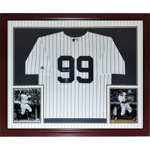 Aaron Judge Autographed New York Yankees (Pinstripe #99) Deluxe Framed Jersey – Fanatics - Autographed MLB Jerseys