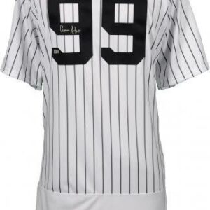 Aaron Judge Autographed New York Yankees (Pinstripe #99) Deluxe Framed Jersey – Fanatics - Autographed MLB Jerseys