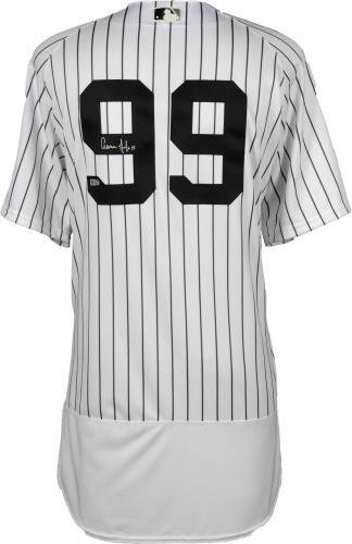 Aaron Judge Autographed New York Yankees (Pinstripe #99) Deluxe Framed Jersey – Fanatics - Autographed MLB Jerseys