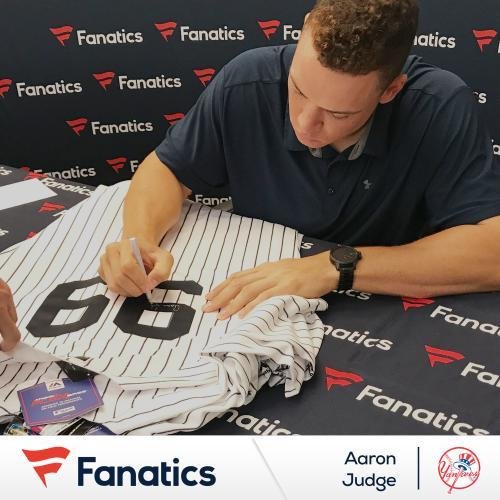 Aaron Judge Autographed New York Yankees (Pinstripe #99) Deluxe Framed Jersey – Fanatics - Autographed MLB Jerseys