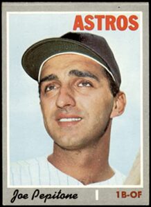 1970 topps # 598 joe pepitone houston astros (baseball card) ex astros