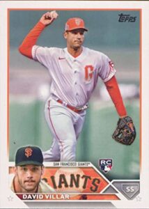 2023 topps #277 david villar nm-mt rc rookie giants