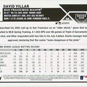 2023 Topps #277 David Villar NM-MT RC Rookie Giants