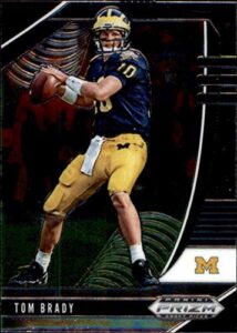 2020 panini prizm draft #97 tom brady michigan wolverines football trading card