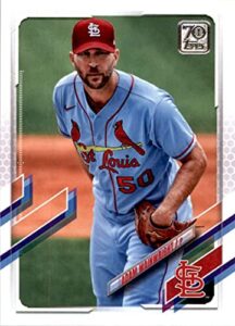 2021 topps #534 adam wainwright nm-mt st. louis cardinals baseball