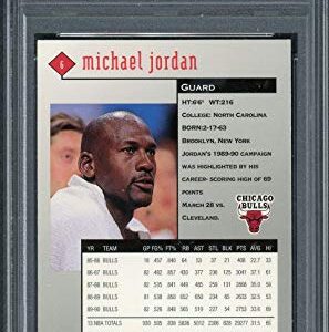 Michael Jordan 1998 Upper Deck Black Diamond Basketball Card #6 Graded PSA 9 MINT