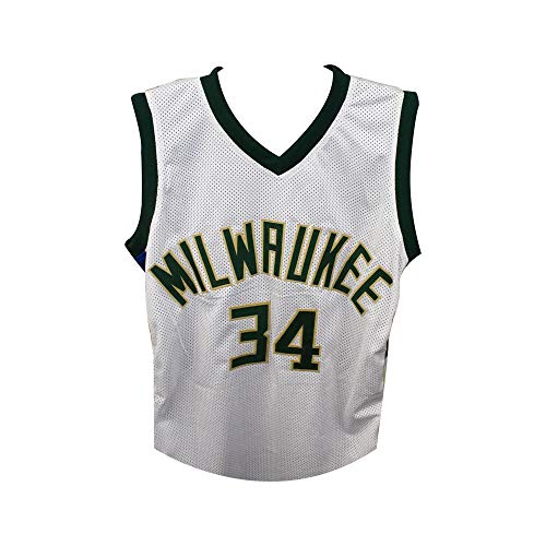 Giannis Antetokounmpo Autographed Milwaukee Bucks Custom White Basketball Jersey - JSA COA