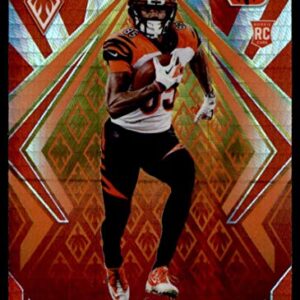 2020 Panini Phoenix Fire Burst #110 Tee Higgins Cincinnati Bengals (Silver Prizm Refractor) NFL Football Card (RC - Rookie Card) NM-MT