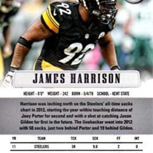 2012 Panini Prizm #151 James Harrison Steelers NFL Football Card NM-MT