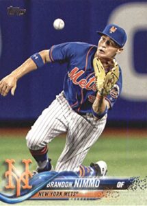 2018 topps series 2#672 brandon nimmo new york mets baseball card – gotbaseballcards