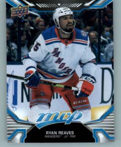 2022-23 upper deck mvp #52 ryan reaves new york rangers nhl hockey trading card