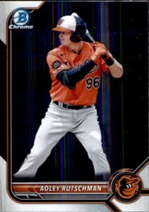 2022 bowman chrome prospects #bcp-29 adley rutschman baltimore orioles mlb baseball trading card