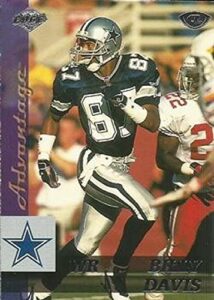 1999 collector’s edge advantage #41 billy davis official nfl football trading card in raw (nm or better) condition