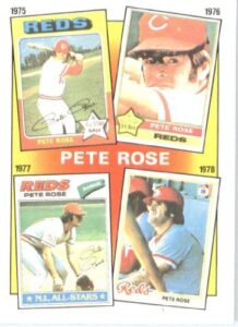 1986 topps baseball card #5 pete rose