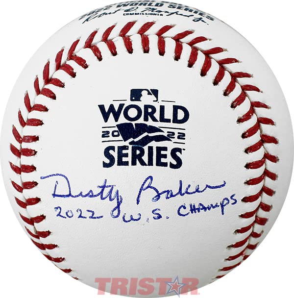 Dusty Baker Signed Autographed Official 2022 World Series Baseball Inscribed 2022 WS Champs TRISTAR