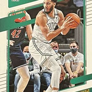 Jayson Tatum 2021 2022 Donruss Basketball Series Mint Card #60 Picturing Him in His White Boston Celtics Jersey