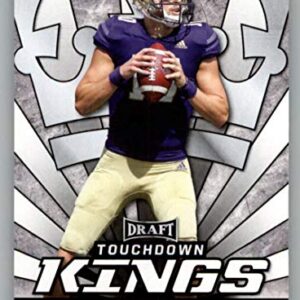 2020 Leaf Draft #81 Jacob Eason RC - Washington Huskies Indianapolis Colts (Touchdown Kings) (RC - NFL Rookie Football Trading Card)