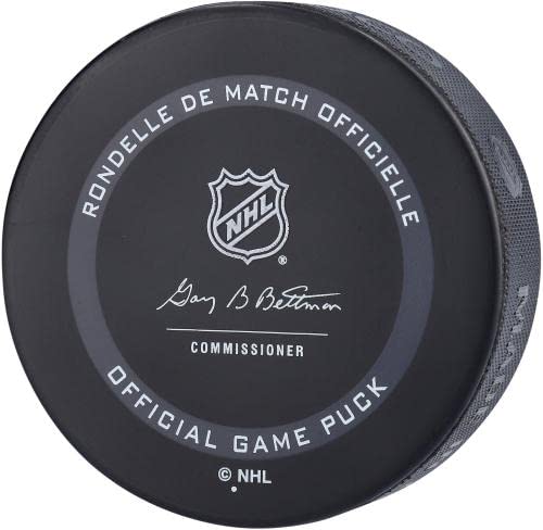 Mikhail Sergachev Tampa Bay Lightning Autographed 2021 Model Official Game Puck - Autographed NHL Pucks