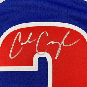 Autographed/Signed Cade Cunningham Detroit Pistons Blue Authentic Basketball Jersey Fanatics COA