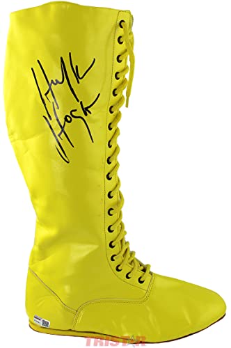 Hulk Hogan Signed Autographed Yellow Wrestling Boot TRISTAR