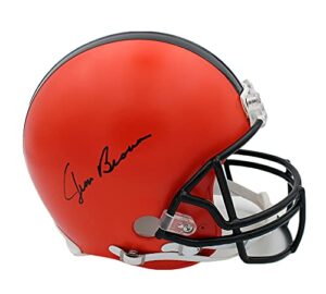 jim brown autographed/signed cleveland vsr4 authentic helmet