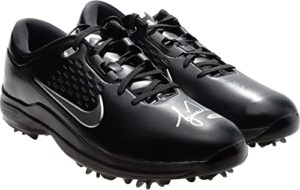 tiger woods autographed black nike air zoom tw71 golf shoes – upper deck – autographed golf shoes
