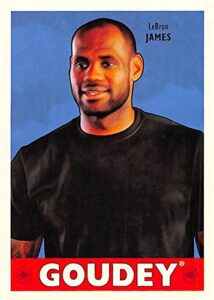 lebron james basketball card (cavaliers & heat all star nba mvp) 2016 upper deck goudey #5