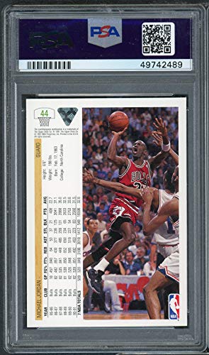 Michael Jordan 1991 Upper Deck Basketball Card #44 Graded PSA 9 MINT