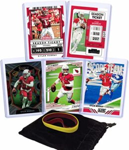 kyler murray football cards assorted (5) bundle – arizona cardinals trading card gift set