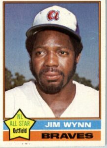 1976 topps baseball card #395 jim wynn