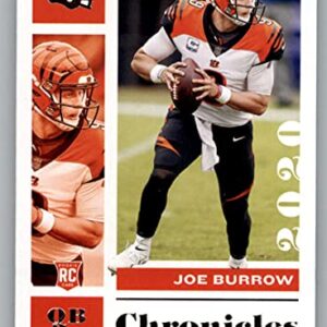 2020 Panini Chronicles Base Chronicles #19 Joe Burrow Cincinnati Bengals RC Rookie Card Official NFL Football Trading Card in Raw (NM or Better) Condition