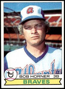1979 topps # 586 bob horner atlanta braves (baseball card) ex/mt braves