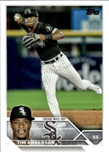 2023 topps #282 tim anderson chicago white sox baseball official trading card of the mlb