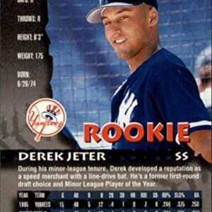 1996 Pinnacle #171 Derek Jeter MLB Baseball Trading Card New York Yankees
