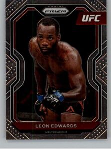 2021 panini prizm ufc mma #17 leon edwards welterweight vertical official mixed martial arts trading card in raw (nm or better) condition