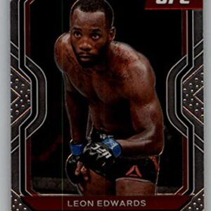 2021 Panini Prizm UFC MMA #17 Leon Edwards Welterweight Vertical Official Mixed Martial Arts Trading Card in Raw (NM or Better) Condition